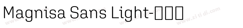 Magnisa Sans Light字体转换